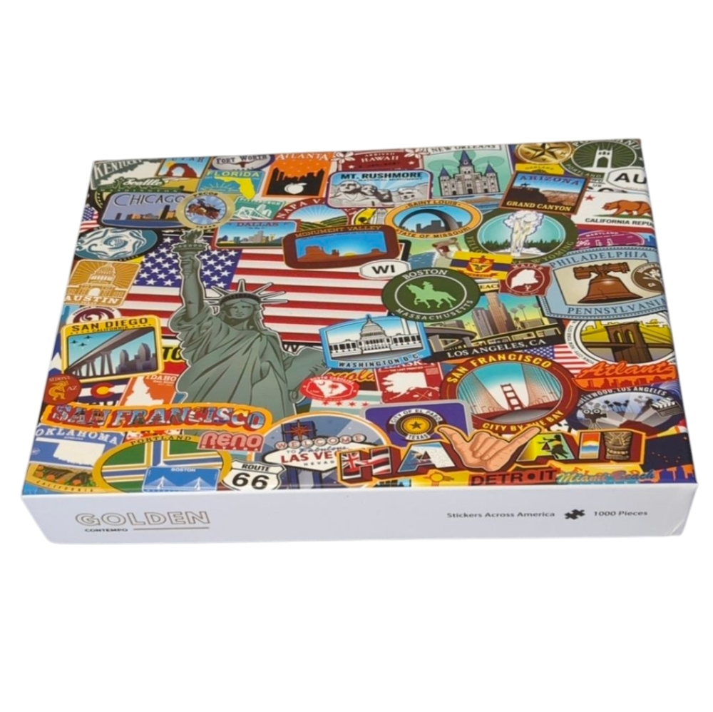 Stickers Across America 1000 Piece Puzzle
